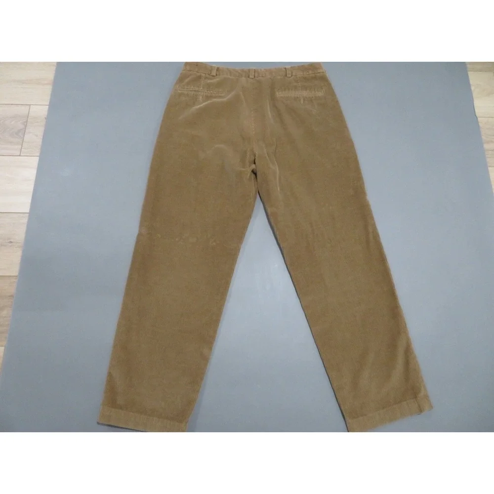 Brooks Brothers Corduroy Pants Mens 38x32 Brown Pockets Straight Casual